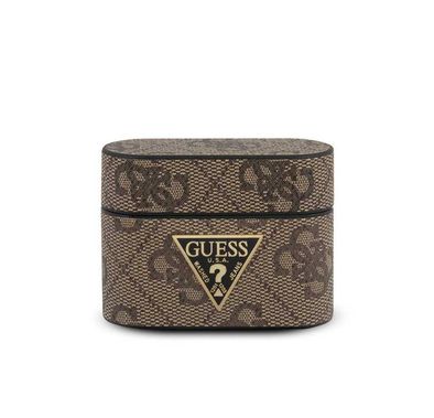  سي جي موبايل غيس جراب من مادة بولي اليوريثان من سافيانو دائري الشكل مع شعار معدني متوافق مع ايربودز برو ، مقاوم للخدش والسقوط ، غطاء واقٍ يمتص الغبار ويمتص مرخص رسميًا - بني