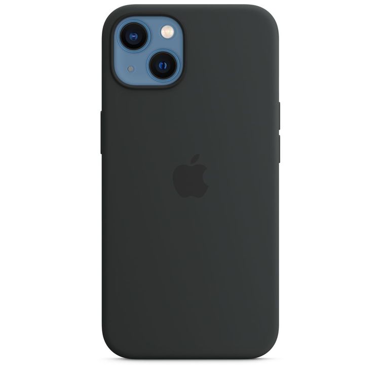 Apple Silicone Case with MagSafe Compatible for iPhone 13 (6.1") – Midnight