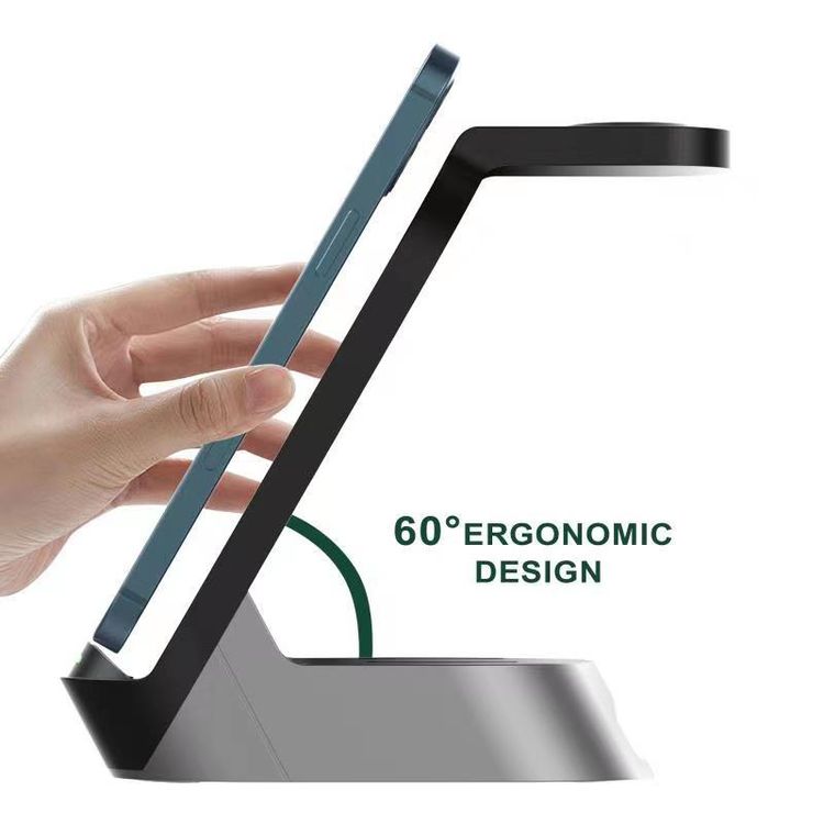 Green Lion 4 in 1 Fast Wireless Charger 15W - Black