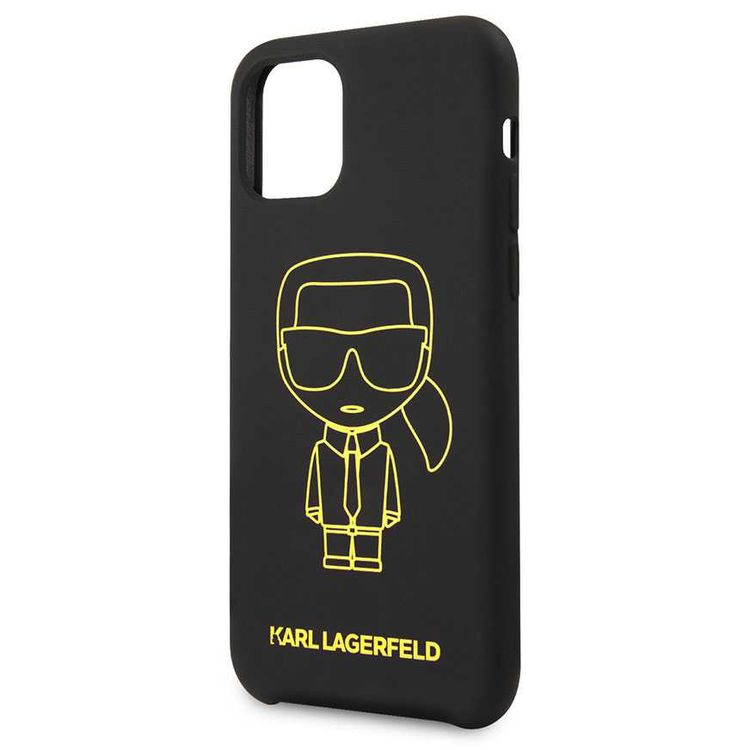 Karl Lagerfeld Ikonik Silicone Case For iPhone 11 Pro Max - Black