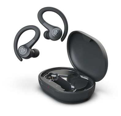 JLAB Go Air Sport True Wireless Earbuds, Touch Controls, Dual Connect, Type-A Charge Plug, 2 Hours Case Charging Time - Black