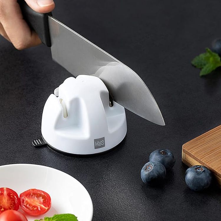 HUOHOU Mini Double Wheel Knife Sharpener HU0084 - White