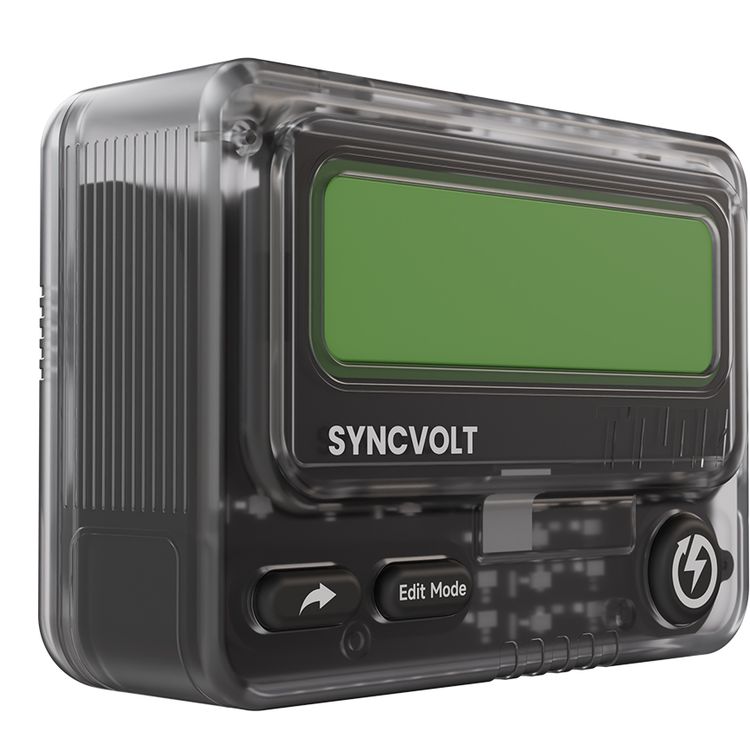 بنك الطاقة Levelo Syncvolt 10000mAh شاتينج مع منافذ إخراج USB-A وType-C، توصيل طاقة PD بقدرة 30W، شحن متزامن، اتصال عبر الرسائل القصيرة، شاشة نقطية - شفاف