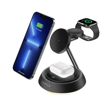 Levelo Sienese 3 In 1 Wireless Charger, Night Light, Touc...
