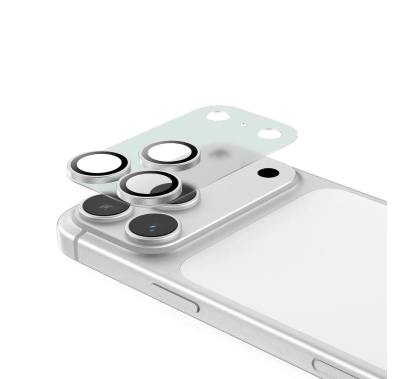 Green Lion Kanzen Camera Lens for iPhone 17 Pro, 9H Hardness, Easy to Apply, Anti Fingerprint, Bubble Free, Full Coverage, Ultra Clear Shooting, Impact Resistant, Ultra-Thin Base - Silver