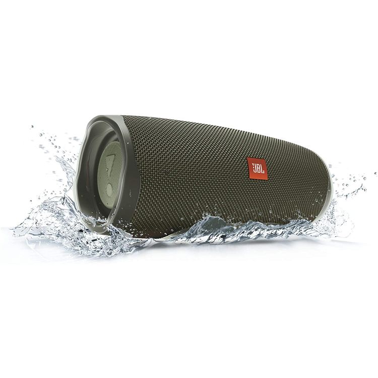 JBL Charge 4 Portable Wireless Bluetooth Speaker with Built-in Power Bank, 7500mAh Battery 20-hours Playtime, IP67 Waterproof & Dustproof Feature - Green