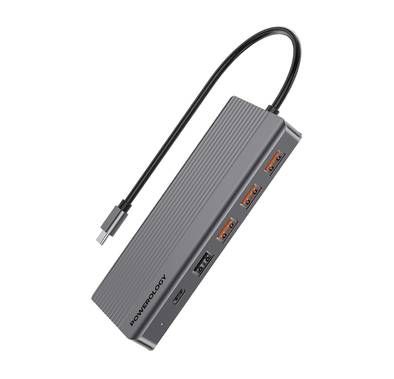 Powerology 13-in-1 USB-C Hub, 4K, HDMI, Type-C, 100W PD, ...