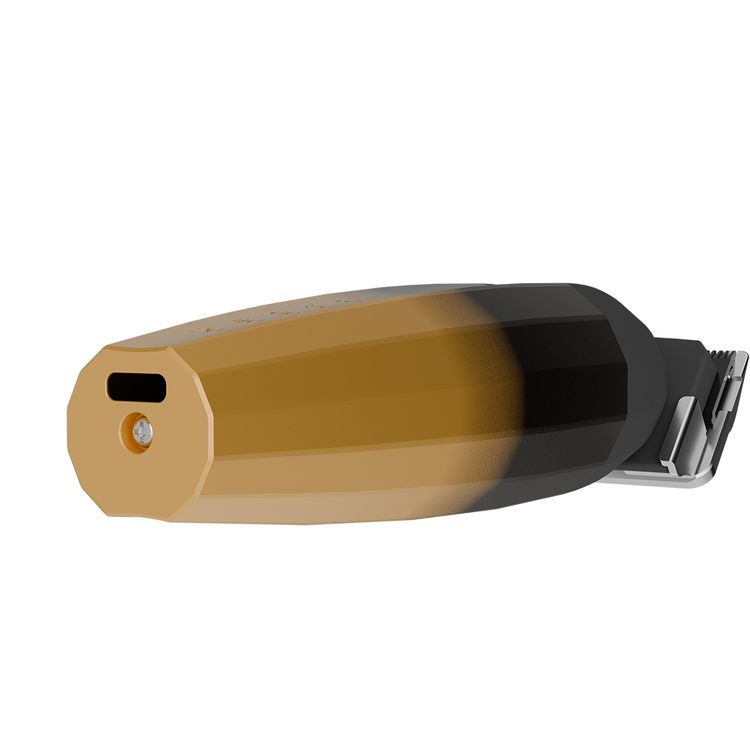 Green Lion Edge Pro Hair Clipper with 9100RPM Motor, Taper Lever, Ergonomic Design, 6 Guide Combs, Battery Indicator, 2500mAh Battery Capacity, Type-C Charging - Gold / Black