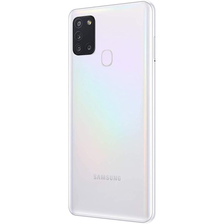 Samsung Galaxy A21s Smartphone Dual Sim 4GB RAM /  64 GB, Ultra High-Resolution Quad Camera, Exynos Chipset, 5000 mAh All Day Battery, LED flash, panorama, HDR Camera - White