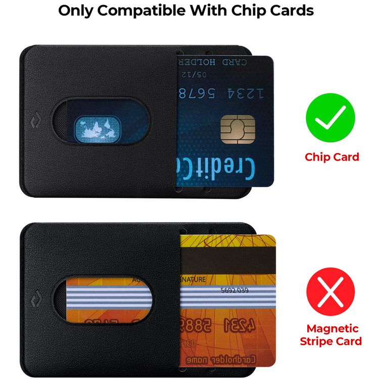 PITAKA Magnetic Card Holder [MagEZ Card Sleeve] - Black