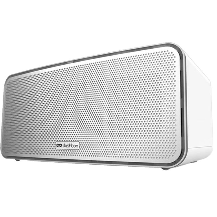 Dashbon Flicks Wireless BoomBox Projector with Versatile HDMI Connection & Bluetooth 4.0, Hi-Fi Audio, 8 Hours Movie Playtime, 56 Hours Music Playtime - White