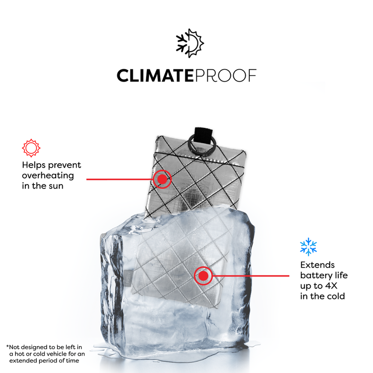 Phoozy Apollo II Series AntiMicrobial Thermal Mobile Phone Case Capsule, Shock & Drop Protection Cover, Insulated Ultra-Slim Germ, Extends Battery Life - Silver