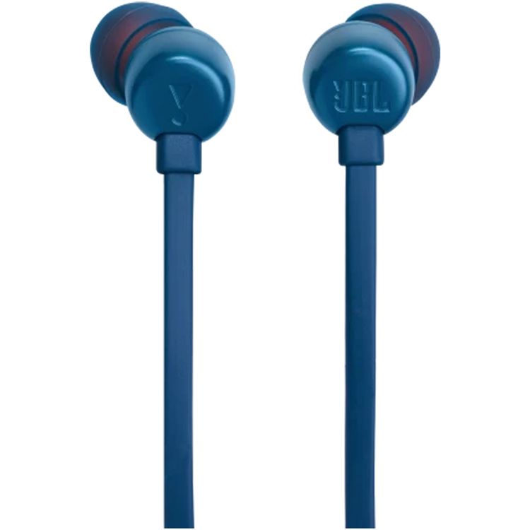 JBL T310C USB-C Wired Earphones, High Resolution Audio, Tangle-Free Flat Cable, Digital to Analog Converter, Compatible with PCs/Mobiles/Gaming Consoles, Pure Bass Sound - Blue