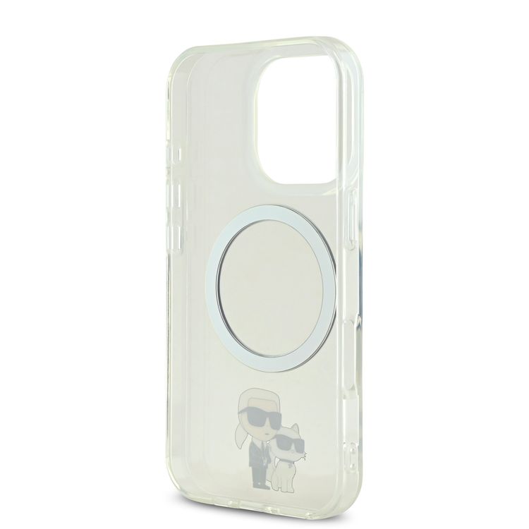 KARL LAGERFELD Magsafe IML Hard Case with NFT KARL & CHOUPETTE for iPhone 16 Pro Max - Clear
