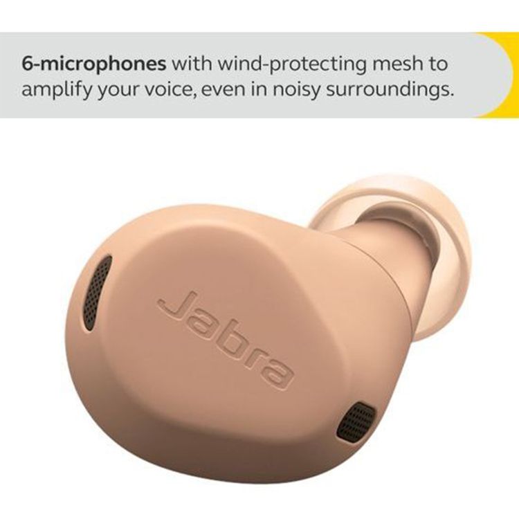 Jabra Elite 8 Active True Wireless Earbuds, Active Noise-Cancellation, Mono Mode, Up to 56 Hours Battery Life, Up to 10 m Operating Range, Up to 3 Hours Charging Time  - Caramel