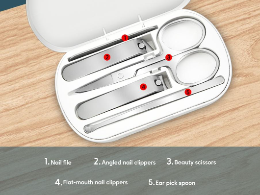 5 in 1 Portable Manicure Kit