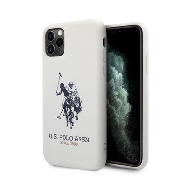 CG MOBILE U.S.Polo Assn. Silicone Effect Case Big Horse Logo Compatible for iPhone 11 Pro ( 5.8" ) Shock Resistant, Scratches Resistant, Easy Access to All Ports