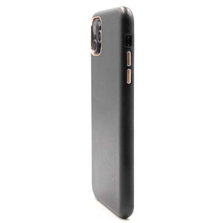 Porodo Classic Leather Back Case For iPhone  11 Pro - Black
