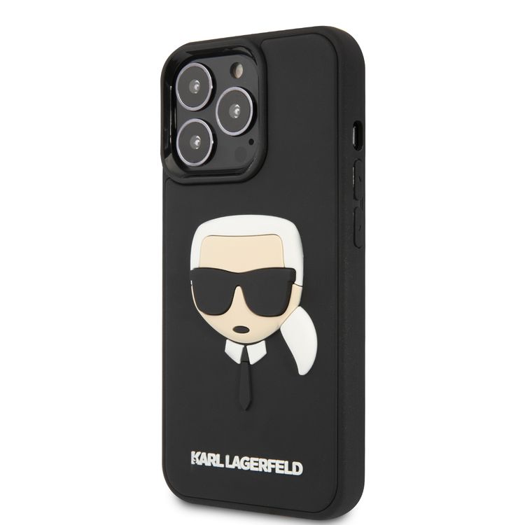 Karl Lagerfeld 3D Rubber Case Karl Head For iPhone 13 Pro Max (6.7 ) - Black