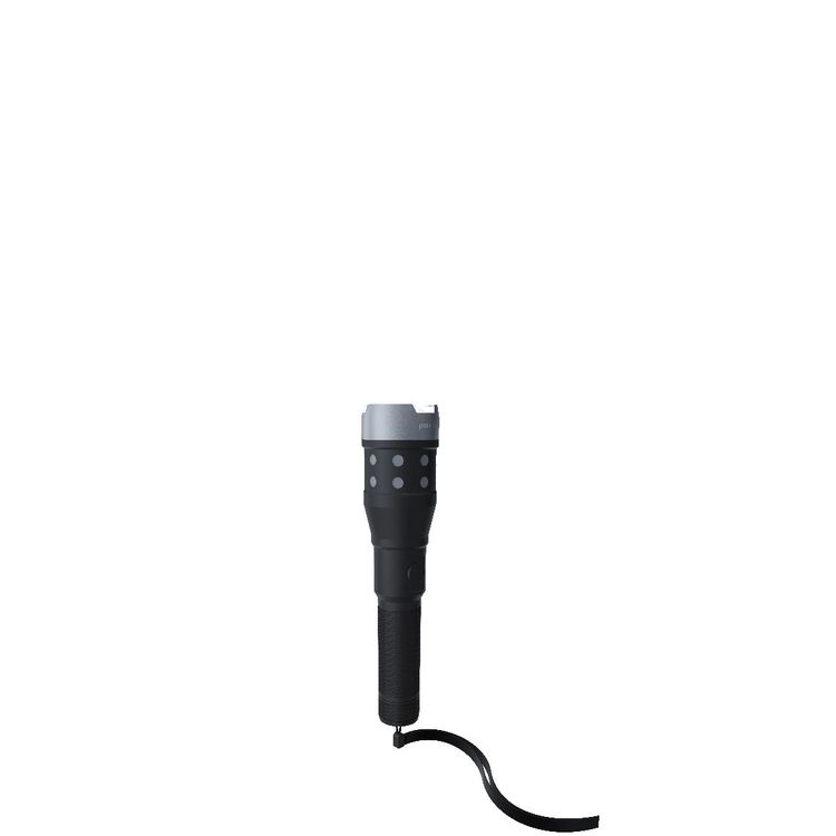 Porodo Slim Outdoor Flashlight High Intensity Light - Black