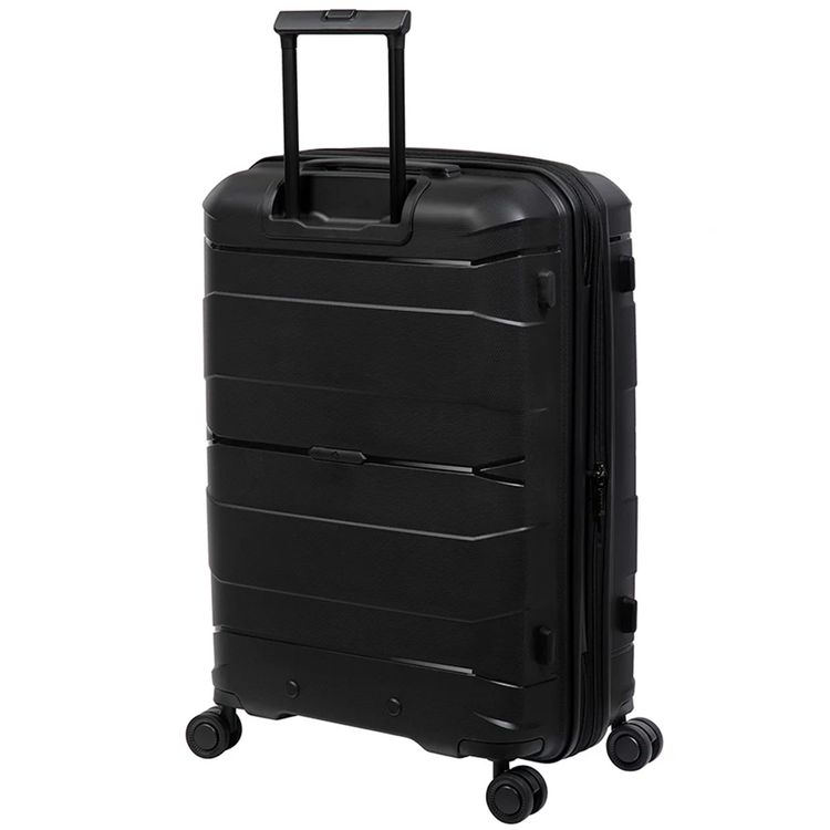 it luggage Momentous Medium 25" Luggage, 8 Wheel Spinner, Telescopic Extendable Handle, Combination Lock, Polypropylene Material - Black