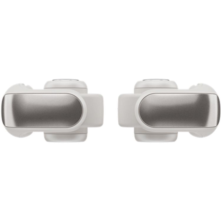 Bose Ultra Open Ear True Wireless Earbuds, Up to 48 Hours of Battery Life, Immersive Audio, Open-Air Design, Surprisingly Private, Snapdragon Sound, Long-Lasting Comfort - White Smoke