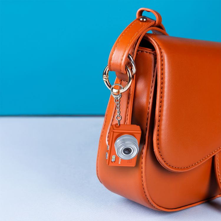 Porodo Mini Digital Camera with 0.96" HD Screen, 6 Color Filters, 2MP Photo Resolution, 1080 Pixels Video Resolution, 75-80 Minutes Operating Time, 200mAh Battery Capacity, Type-C Charging Port, Instant Webcam Function - Orange