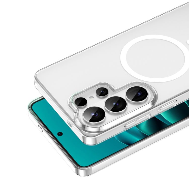 Green Lion Delgado MagSafe Case for Samsung S26 Ultra, Camera Protection, Antimicrobial Coating, Anti Scratch, Comfortable Grip, Anti Fingerprint, High-Stiffness Construction, Ultra Slim, Lightweight - Clear