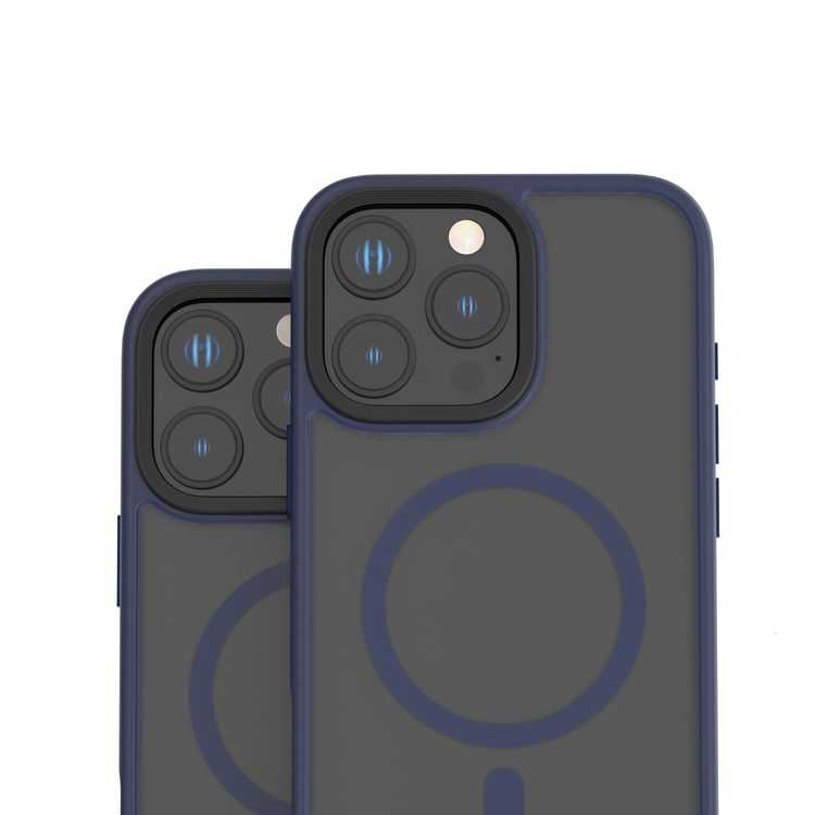 Levelo MagSafe Matte Solo Case for iPhone 16 Pro Max with Impact-Resistant Corners, 3H Scratch Resistance, Matte TPU Bumper, Lightweight & Hybrid Design - Blue 
