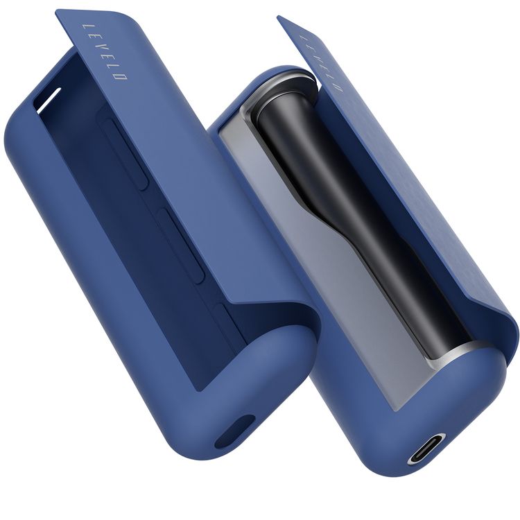 غطاء سيليكون من Levelo Nikko لجهاز IQOS Iluma Prime 2023، مقاوم للانزلاق، بتشطيب سيليكون ناعم، نحيف للغاية، مقاوم للماء، الصدمات والغبار - أزرق