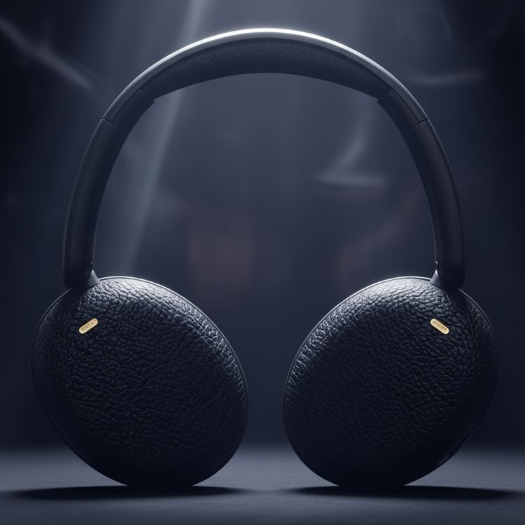 Green Lion Denmark Wireless Headphone with 25 Hours Play Time, Bluetooth Version 6.0, 40mm Dynamic Driver, Bend-Proof Build, Adjustable Headband, Leather-Texture Finish, Ergonomic Seamless Fit, Type-C Charging, High-Quality Earmuffs - Black 