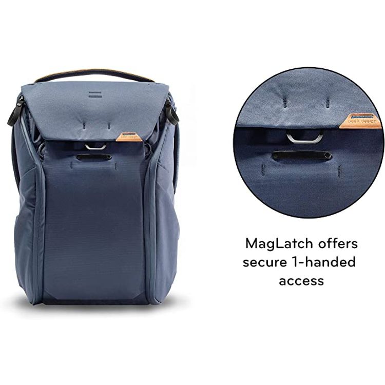 Roll over image to zoom in Brand: Peak Design Peak Design Everyday BEDB 20 MN 2 Rucksack 20 L - Midnight Blue