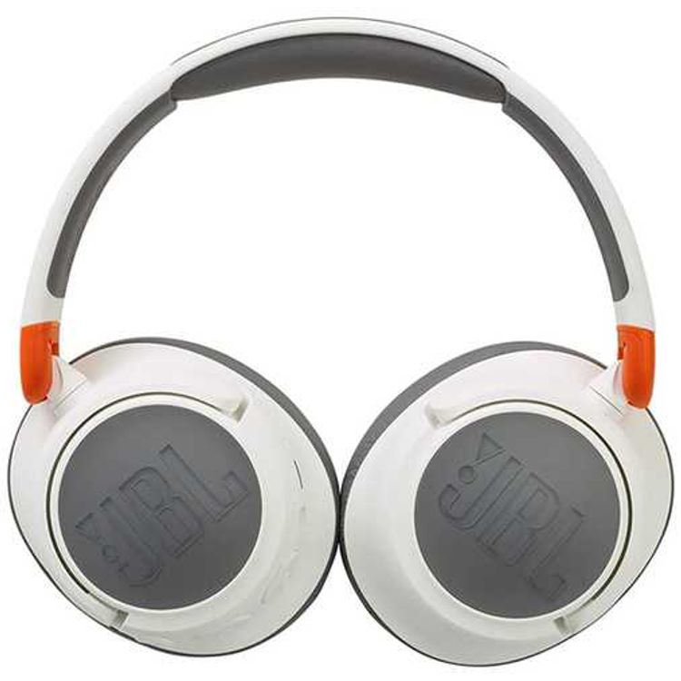 JBL JR460NC Wireless Over-Ear Headphones with Noise Canceling for Kids, Lightweight & Compact Design, Up to 30 Hours Music Play Time, 3 Microphones, Multi-Point Connection, Rechargeable Battery, Built-in Microphone - White