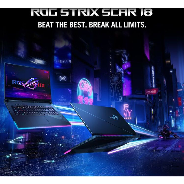 ASUS ROG Strix SCAR 18 Gaming Laptop / i9-14900HX / RTX 4090  /18-inch - Off Black