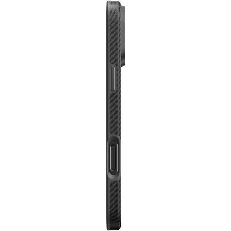 Pitaka Military Grade Case for iPhone 16 Pro, Military-Grade Shockproof Case, Built-in NFC, Raised Camera Lip, MagSafe Compatible - Black / Gray