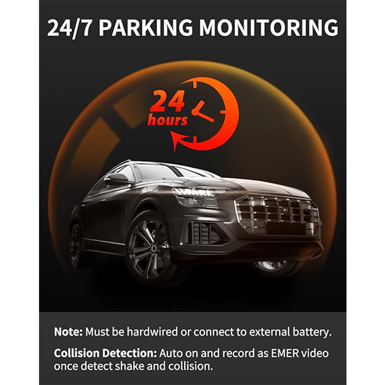 ThiEYE Dual Dash Cam Front and Rear, 1080P FHD 3” IPS Screen, 170° Wide Angle, Loop Recording, WDR, Night Vision, G-Sensor