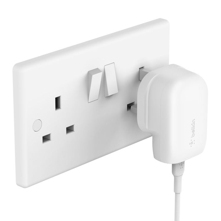 Belkin Boost Charge 30w Wall Charger with PPS + USB-C to Type C Cable - White