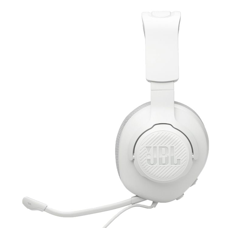JBL Quantum 100M2 Wired Over-ear Gaming Headset, Lightweight & Compact Design, Memory Foam with Fabric Ear Cushions Material, 1.2m Cable Length, 40mm  Driver Size - White