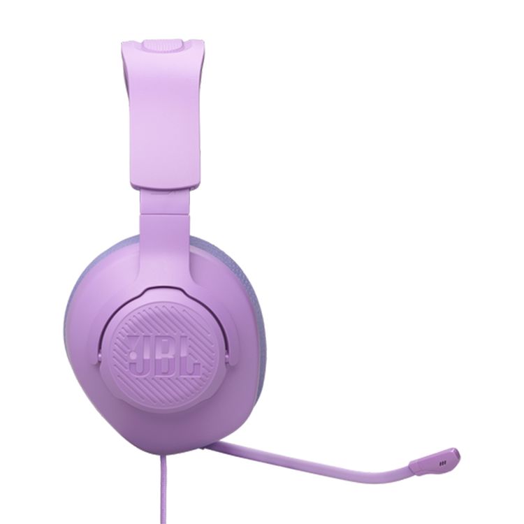 JBL Quantum 100M2 Wired Over-ear Gaming Headset, Lightweight & Compact Design, Memory Foam with Fabric Ear Cushions Material, 1.2m Cable Length, 40mm  Driver Size - Purple