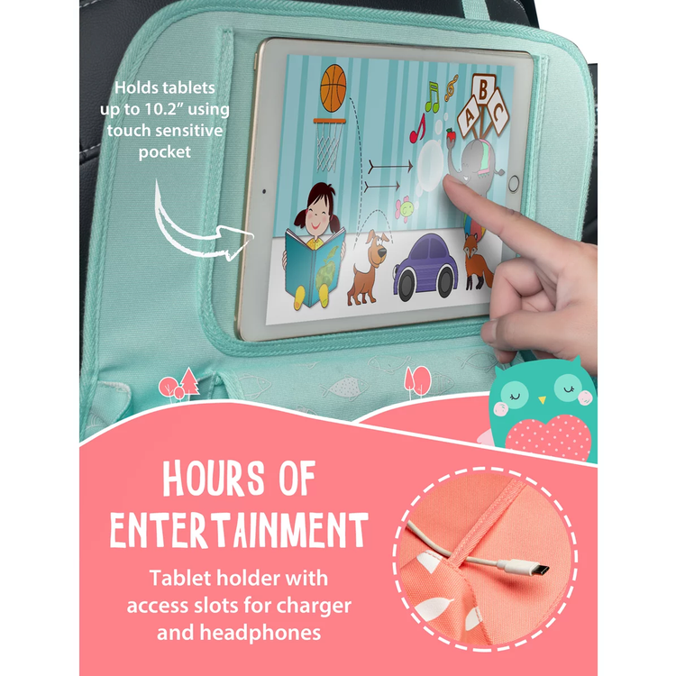 سجادة ركل مقعد السيارة من بلانيت باديز - وردي