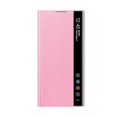 Samsung Galaxy Note 10 5G Clear View Cover - Pink