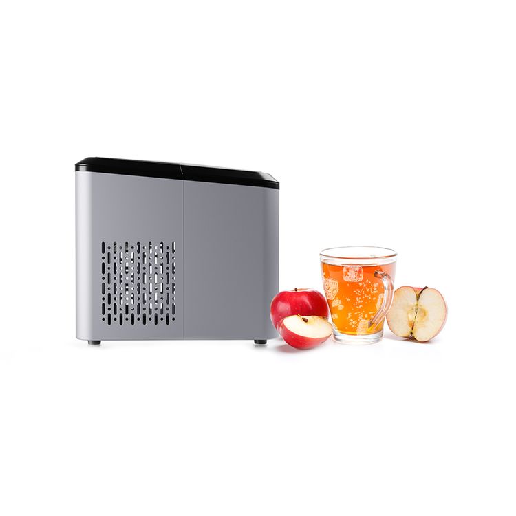 Porodo Lifestyle Portable Outdoor Ice Cube Machine with 2.2L Water Storage Capacity, 8 Minutes Ice Making Time, Small & Large Ice Cubes Maker - Black