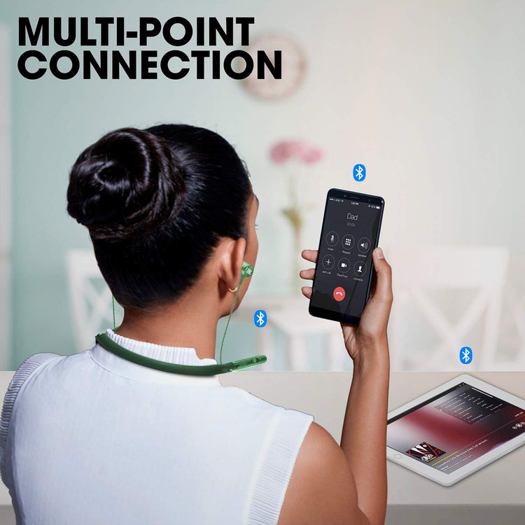 JBL LIVE 220BT سماعات أذن بلوتوث لاسلكية قوية الجهير للرقبة مع 10 ساعات من وقت اللعب مع ميكروفون ، مكالمات بدون استخدام اليدين مع مساعد صوت ، شريط رقبة مريح طوال اليوم ، وسادات مغناطيسية