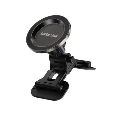 Green Lion GX-44 MagSafe Phone Holder with 20× N52 Magnets, Aluminum Alloy + ABS & PC Material, 2kg Magnetic Force, Double-Pad 3M  Adhesive, Multiple-Angle Adjustment, Maximum Flexibility - Black
