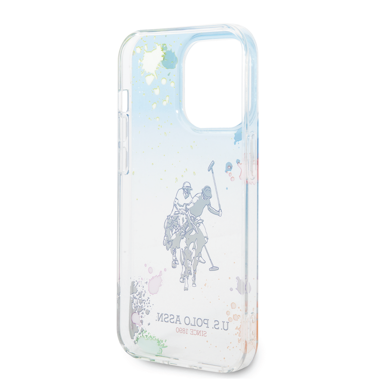 USPA PC/TPU Case Florida Design iPhone 14 Pro Compatibility - Blue/Orange