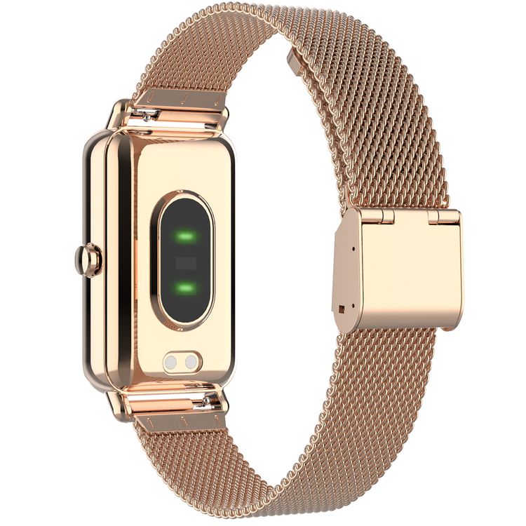 Green Lion Fit Track Smart Watch with 1.47" TFT Full Touch, 320x172 Resolution, 192KB/256KB/64MB RAM/ROM/SPI Flash, 160mAh Battery, Up to 12 Days Standby Time - Gold