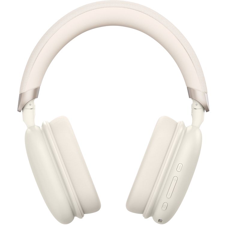 Porodo Soundtec Vibe Wireless Headphones with 36 Hours Play Time, Bluetooth Version 5.3, 2.5 Hours Charging Time, Type-C Charging Port - Cream