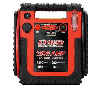 K Power Portable Jump Starter With Air Compressor, 260PSI, 12V, 20000mAh
