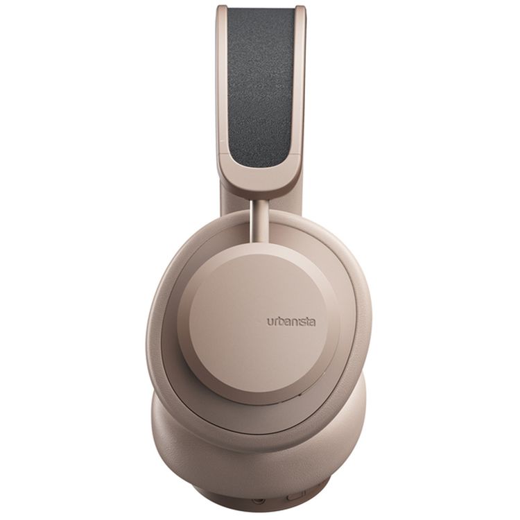 Urbanista Los Angeles Solar-Powered Wireless Headphones with Ambient Sound, Siri and Google Voice Assistant, Compatible with iOS & Android, Virtually Infinite Playtime - Sand Gold