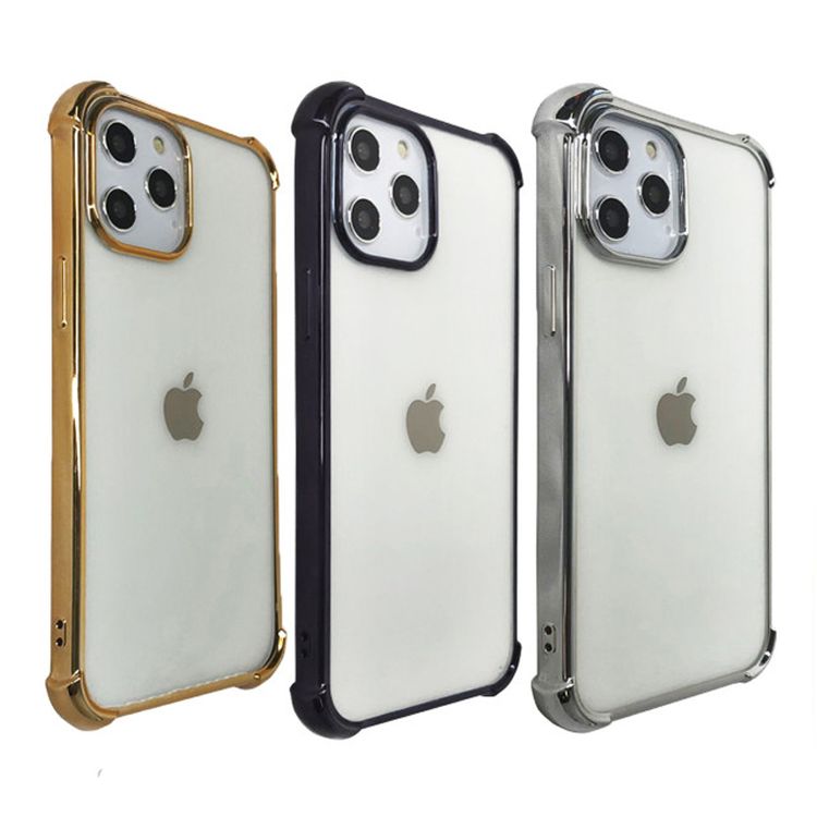 Devia Glitter Shockproof Soft Case Compatible for iPhone 12/12 Pro (6.1") Scratch Resistant - 1.2m Drop Protection - Anti-yellowish Case - 360° Full Protection Back Cover - Black